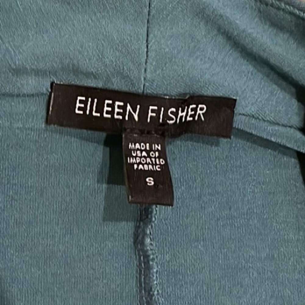 Eileen Fisher Jersey Dress Short Sleeve V Neck Size Small - Picture 4 of 8